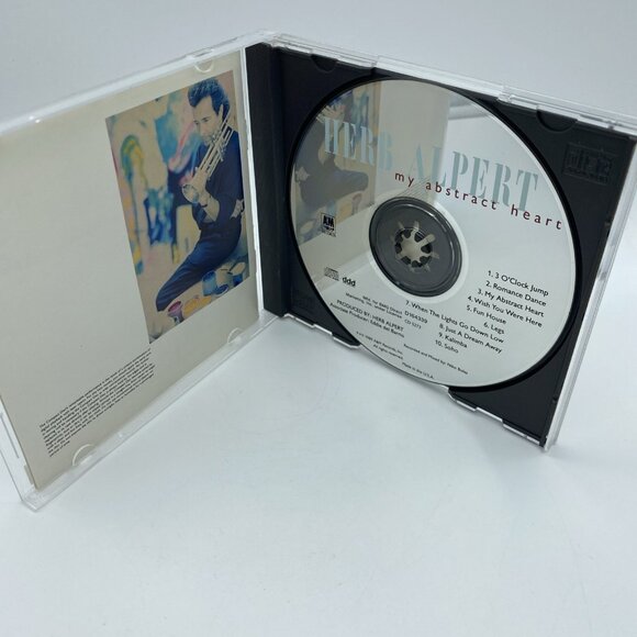 Herb Alpert –My Abstract Heart (CD, 1989, A&M Records) First Edition Smooth Jazz - Picture 5 of 5